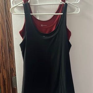 No Boundaries Black & Maroon Tank Top